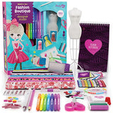 Fashion Design Studio - Sewing Kit for Kids - Designer Dress Girls Arts Crafts Kits Ages 6, 7, 8, 9, 10, 11, 12 Age - Learn to Sketch, Sew, Style - Pretty Me