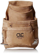 Custom Leathercraft CLC I923X Suede Carpenter's Nail and Tool Bag, 10 Pocket Custom Leathercraft