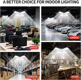 2 Pack LED Garage Lights,100W Deformable Led Garage Lighting 10000LM E26 Daylight 6000K LED Garage Ceiling Lighting Super Bright Adjustable Garage GMximo