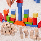 STOBOK Wooden Cubes 400pcs Small Wood Blocks 0.4 Inch Unfinished Craft Square Blocks for DIY Crafts Alphabet Blocks Puzzles Making Number Cubes STOBOK