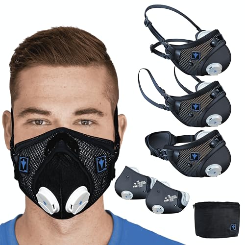 RZ Mask - M3 Mesh Mask - Internationally Patented 3-Strap Design - Woodworking, Landscaping, DIY, Dust, Pollen - M/L/XL (Fits Most) RZ Mask