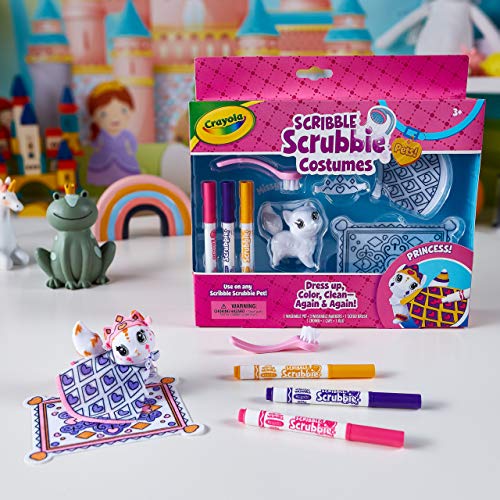 Crayola Scribble Scrubbie Pets Princess Playset, Kids Toys, Gift for Girls & Boys Crayola