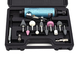 SHININGEYES Air Die Grinder with 1/4" and 1/8" Collets Air Compressor Tool, Air Straight Grinder and Air Angle Grinder (straight grinder) SHININGEYES