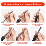 kingsea 61Pcs Pyrography Wood Burning Tips,Wood Burning Tool Kits Carving Iron Tip for Embossing/Adults/Beginners/Birthday/Wedding Kingsea