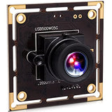ELP 5mp Wide Angle USB Camera Module for Computer and Raspberry Pi Mini UVC USB2.0 PC Camera 100degree Low Distortion Webcam Board MI5100 Lightburn ELP