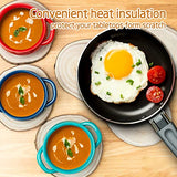 OBTANIM 5 Pcs Natural Wood Slices 6-7 Inch Large Unfinished Round Wooden Circles with Tree Bark for Table Centerpieces DIY Painting Crafts Wedding OBTANIM