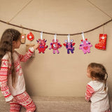 Sumind Valentine's Day Craft Kits for Kids, DIY Craft Ornament Valentine Class Game Activities Paper Craft Hanging Ornament for Valentines Day Sumind