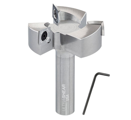 Woodpeckers Ultra-Shear Carbide Insert Slab Flattening Spoilboard Router Bit - 1/2" Shank Woodpeckers
