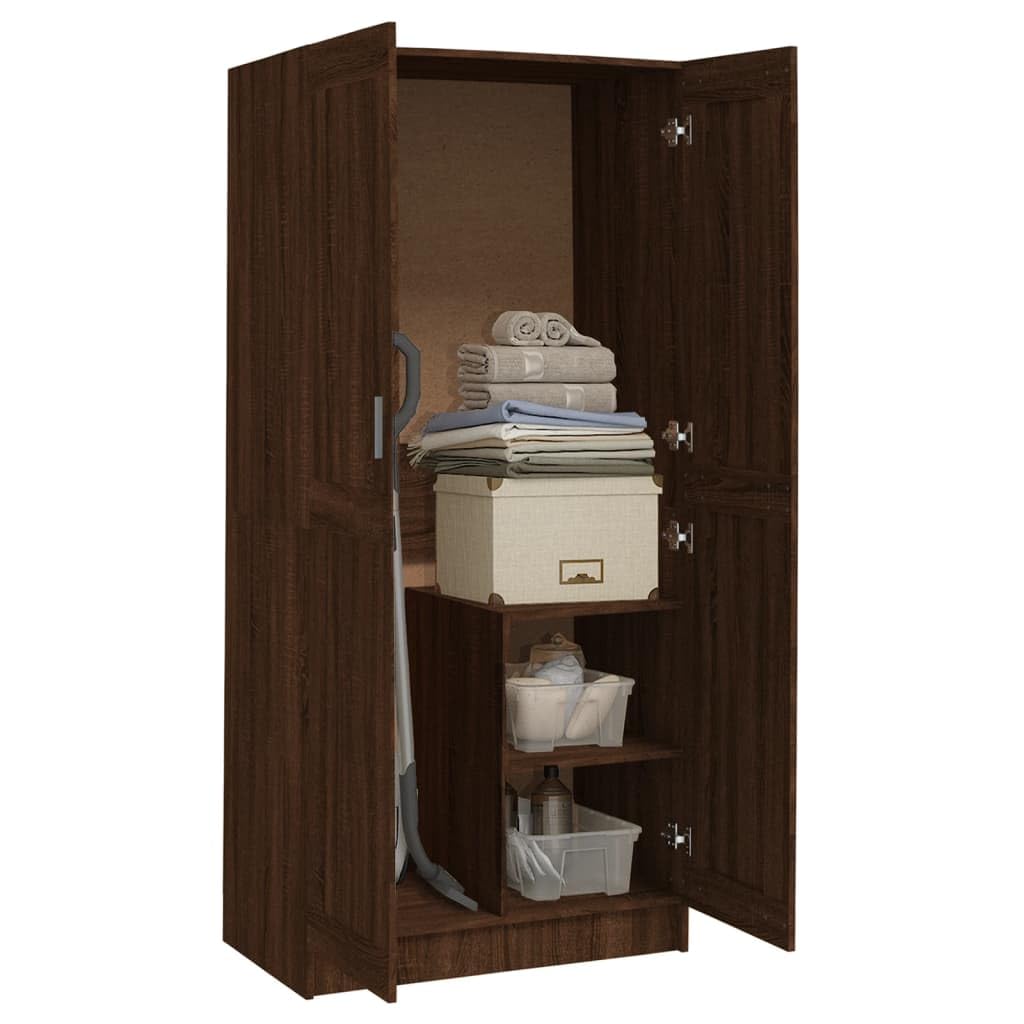 RUtavm Furniture Set-Wardrobe Brown Oak 82.5x51.5x180 cm Engineered Wood RUtavm