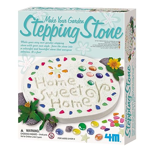 4M Make Your Garden Stepping Stone Kit-Outdoor Toys - Arts and Crafts for Kids Ages 8-12 - WoodArtSupply