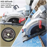 FACHLICH 4-1/2" Circular Saw Blades Set,6pcs HSS/TCT/Diamond Saw Blades for Cutting Wood Metal Plastic Tile 3/8 inch Arbor FACHLICH