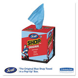 Scott 75190 Shop Towels, POP-UP Box, Blue, 10 x 13, 200/Box, 8 Boxes/Carton Kimberly-Clark
