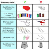 ARTIKA 59-Piece Sewing Kit - Portable for Travel, Includes Scissors, Thread, Tape Measure ARTIKA