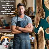 NAKED FUSION Epoxy Resin Crystal Clear-Deep Pour 2 Inch - Original Formula -Art Epoxy Casting Resin-3 Gallon Kit-for River Tables, Deep Resin Molds NAKED FUSION