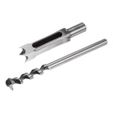 uxcell Square Hole Drill Bit, 7/8" High-Carbon Steel Hollow Chisel Mortise Power Tool for Woodworking uxcell