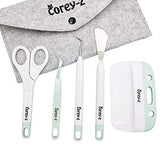 Craft Vinyl Weeding tools,Precision Craft Vinyl Tools Set,Weeders, Tweezers,Scissors, Spatula,XL Scraper and Felt storage bag. for corey-z