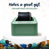 BRYTE Rock Tumbler - Mint | 3 Polishing Speeds & Dual Injection, Self-Cooling Premium Motor | Compact, Durable & Easy to Use | Professional Grade BRYTE