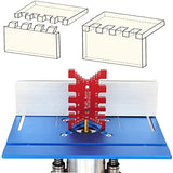 KETIPED High Precision Aluminum Dovetail Jig Metric and Imperial Tenon Caliper Card Gauge for Measuring Height Woodworking Saw Table Machine Gaps KETIPED