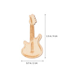 Operitacx 100pcs Unfinished Wood Ornaments Music Notes Wood Cutouts Music DIY Craft Embellishments Music Instrument Shape Unfinished Wood Decoration Operitacx