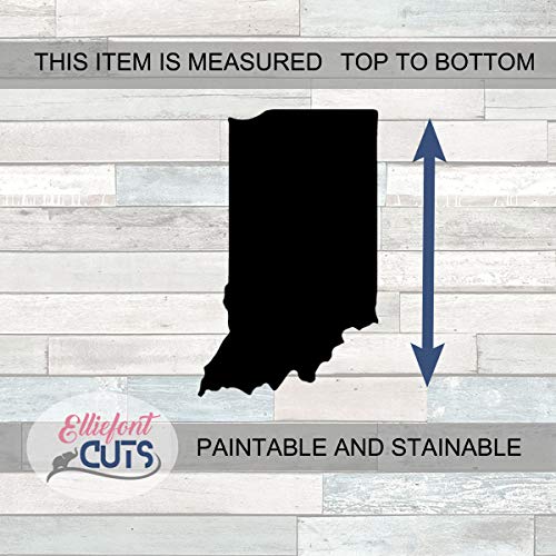 Indiana Wood Cutouts for crafts, Laser Cut Wood Shapes 5mm thick Baltic Birch Wood, Multiple Sizes Available Elliefont Styles