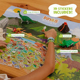 BONNYCO Dinosaur Toys for Kids Painting Kit 16 Figurines Kids Crafts Kits with Glow in The Dark, Toys & Gifts for Boys | Kids Toys 3 4 5 6 7 8 9 10 BONNYCO