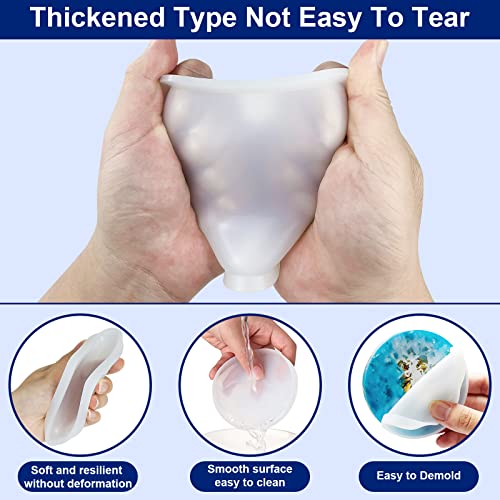 6 PCS Thickened Coaster Resin Molds, Coaster Silicone Molds for Epoxy Resin, Coaster Molds for Resin Casting, Epoxy Resin Molds for DIY Resin Sjubaopen