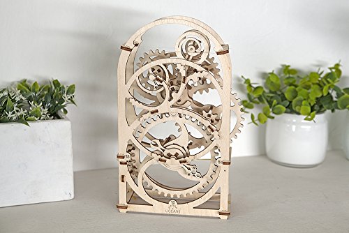 UGEARS Timer 20 min - Wooden Models to Build for Adults - 3D Mechanical Model Unique Puzzles - Brain Teaser and Model Building Sets for Adults UGEARS