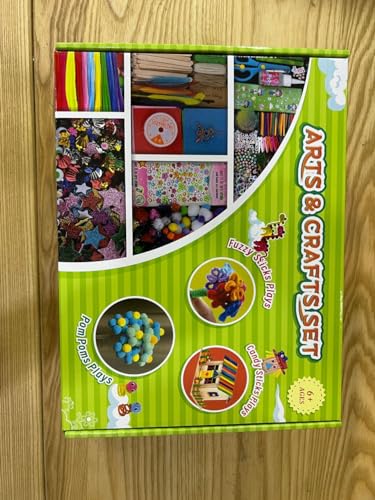 Sundaymot Arts and Crafts Supplies for Kids, 2000+Pcs Craft Kits for Kids, DIY School Craft Project, Bulk Craft Set, Includes Art Supplies and Oxford Sundaymot