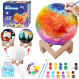 Paint Your Own Moon Lamp Kit, Valentines Gifts DIY 3D Moon Light Cool Galaxy Lamp,Toys for Teens Boys Girls, Arts & Crafts Kit Art Supplies for Kids, Weceit