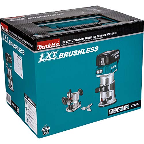 Makita XTR01T7 18V LXT Lithium-Ion Brushless Cordless Compact Router Kit - WoodArtSupply