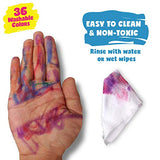 DOODLE HOG NOYO 36 Colors Gel Crayons for Toddlers and Kids - Non Toxic - 3 in 1 Washable Bolder Crayons | Pastel Watercolor Paint Effects | Ages 3 DOODLE HOG