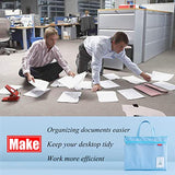 Pendancy Mesh Zipper Pouch 11x13.7 in, Large Double Pocket Waterproof File Bag with Handle, A4 Size Foldable Document Storage for Puzzle pendancy