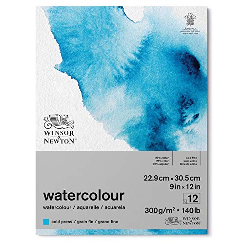 Winsor & Newton Classic Watercolor Paper Pad, 9" x 12", Natural White - WoodArtSupply