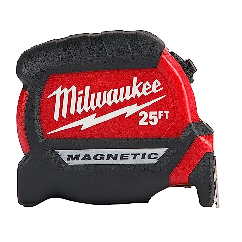 MILWAUKEE 25Ft Compact Magnetic Tape Mea - WoodArtSupply