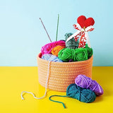 20 Pack Medium #4 Yarn for Crocheting, Acrylic Skein Kit, Knitting Crochet Supplies, 420 Yards - WoodArtSupply