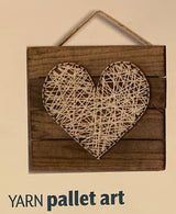 Creative Hobbies 10x10 Inch Unfinished Wood Hanging Plaque - DIY Wood Pallet Sign, Notch Banner, Hanging Wooden Sign, Wood Slice, Decorative Plaque, Creative Hobbies