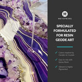 MEYSPRING Gemstones Collection Mica Powder for Epoxy Resin - 100g - Epoxy Pigment Colors for Resin Art, Geode Art - Resin Pigment Powder and Cosmetic MEYSPRING