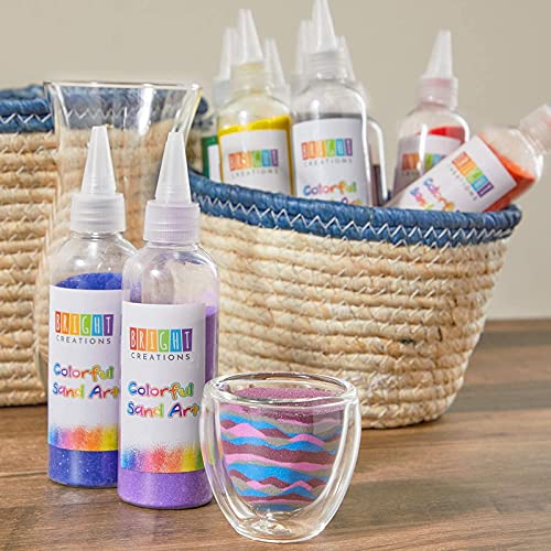 Bright Creations Colored Sand Bottles, Rainbow Colors (0.33 lb, 10 Pack) Bright Creations