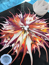 6Pcs Split Cup Flower Pour Cup Silicone Paint Cup Acrylic Pouring Strainers Set for Paint Pouring Capacity Mixing Cups for DIY Pouring Acrylic Paint FASALX