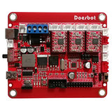Doesbot GRBL 1.1 CNC 3-Axis Control Board Support 48V 500W DC Spindle and 12V 60W Laser with Power Switch for DIY Mini Engraving Machine Wood Router Doesbot