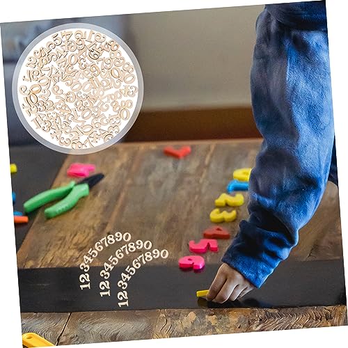 FOYTOKI 100pcs Wood Chips Child Letter Manual Wood Blanks Wooden Cutouts Accessories Wood Embellishments Accessories Decorations Paper Cut Wood FOYTOKI