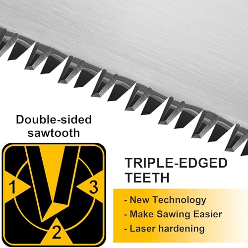 Hanpex Mini Japanese Hand Saw 7" Double Edge Pull Saw, SK5 Flush Cut Woodworking Hand Saw- Flexible Blade - 14 TPI / 17 TPI Hanpex