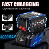 APATB 1/2 inch Impact Wrench, Max Torque 800N.m(580Ft-lbs) Cordless Brushless Impact Wrench, 3300RPM High Torque Electric Impact Gun with 2x 4.0Ah APATB