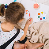 ArtCreativity Mini Paint Palette Watercolor Bulk Set of 24 with Brushes, Mini Party Favors for Toddlers 2-4 Years and gifts for birthday party ArtCreativity