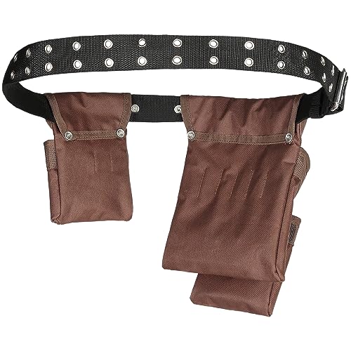 VEVOR Tool Belt, 13 Pockets, Adjusts from 29 Inches to 54 Inches, Polyester Heavy Duty Tool Pouch Bag, Detachable Tool Bag for Electrician, - WoodArtSupply