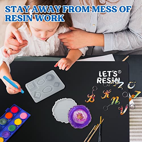 LET'S RESIN Extra Large Silicone Mat for Crafts,36''x24''Nonstick &Nonskid Heat-Resistant Silicone Crafts Mat, Easy Clean&Store Multipurpose Silicone LET'S RESIN