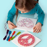 Craft-tastic – String Art – Craft Kit Makes 3 Large Canvases – Peace Sign Edition, Model Number: CTE40 Craft-tastic