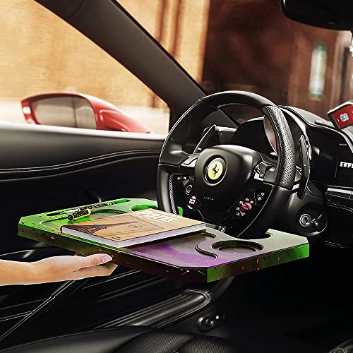 JEYUQAXY Steering Wheel Tray Resin Molds, DIY Resin Epoxy Casting Craft Car Table Mount Steering Wheel Tray Desk for Laptop & Food - WoodArtSupply