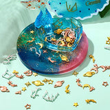 Cosmos Themed Resin Fillers and Resin Fillers Moon Star Resin Charms Alloy Epoxy Resin Supplies (Gold, Silver, Rose Gold, 82 Pieces) Hicarer