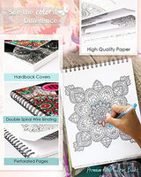 Mandalas II Adult Coloring Book - Features 50 Original Hand Drawn Designs Printed on Artist Quality Paper, Hardback Covers, Spiral Binding, ColorIt